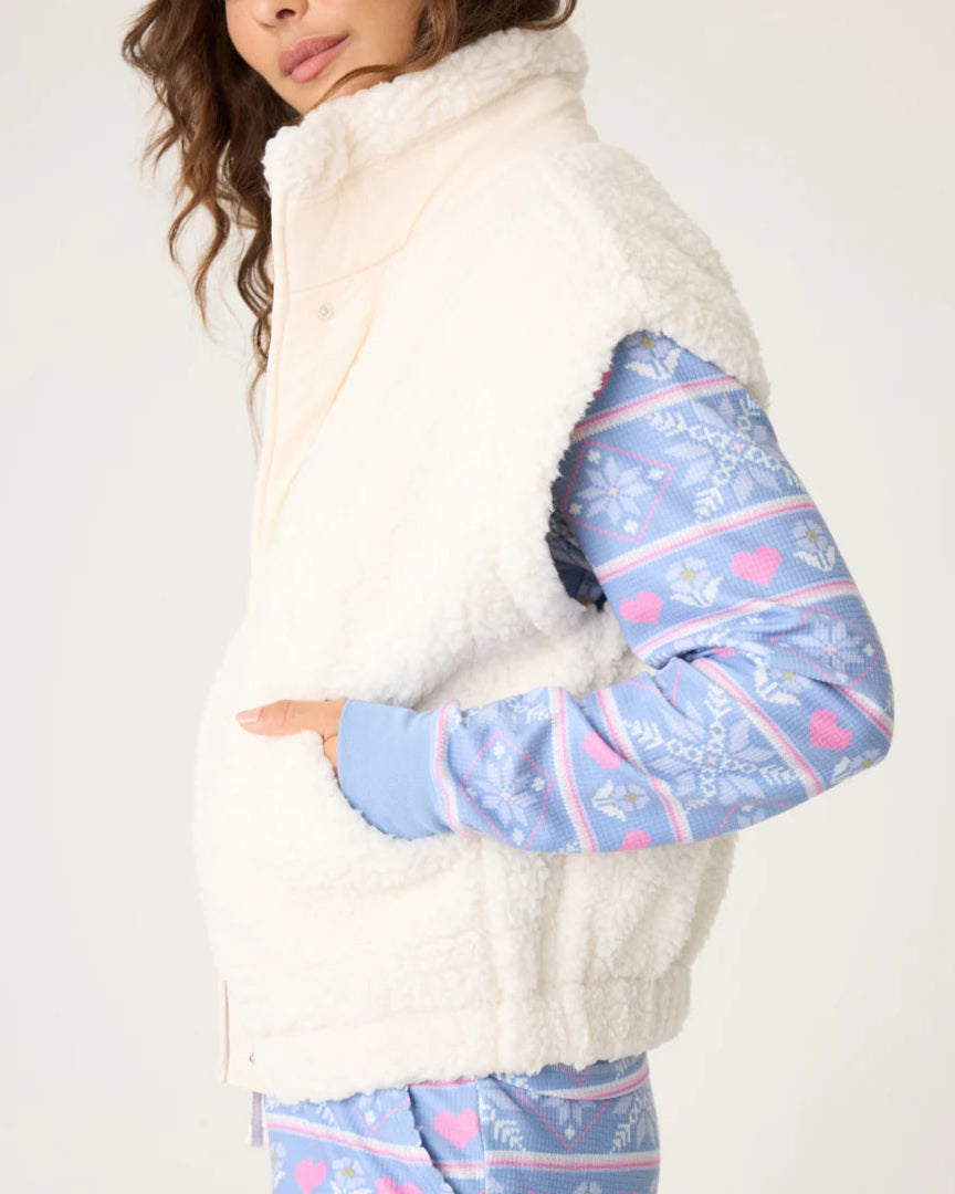PJ Salvage Campfire Cozy Sherpa Vest