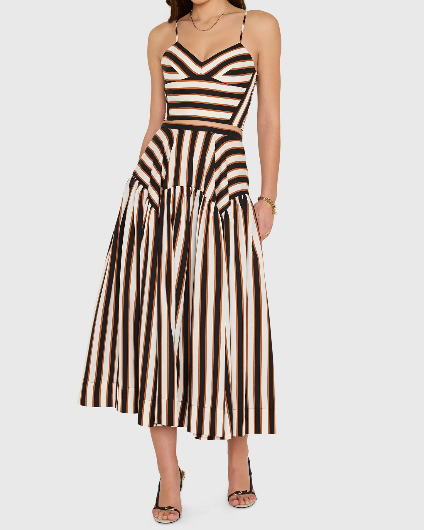 Amanda Uprichard Spencer Top | Ivory Combo