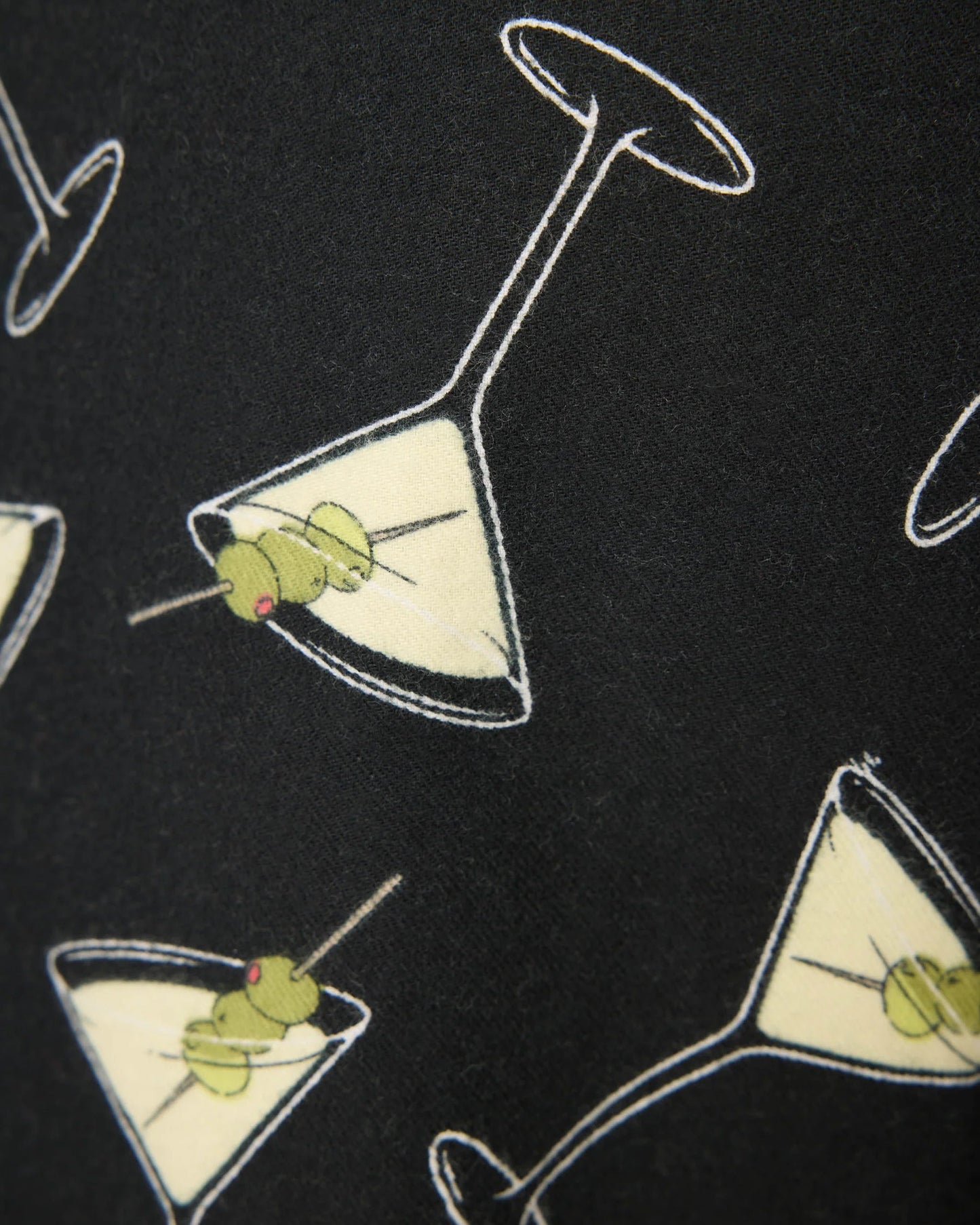 PJ Salvage Merrier With A Martini Flannel Pants | Black