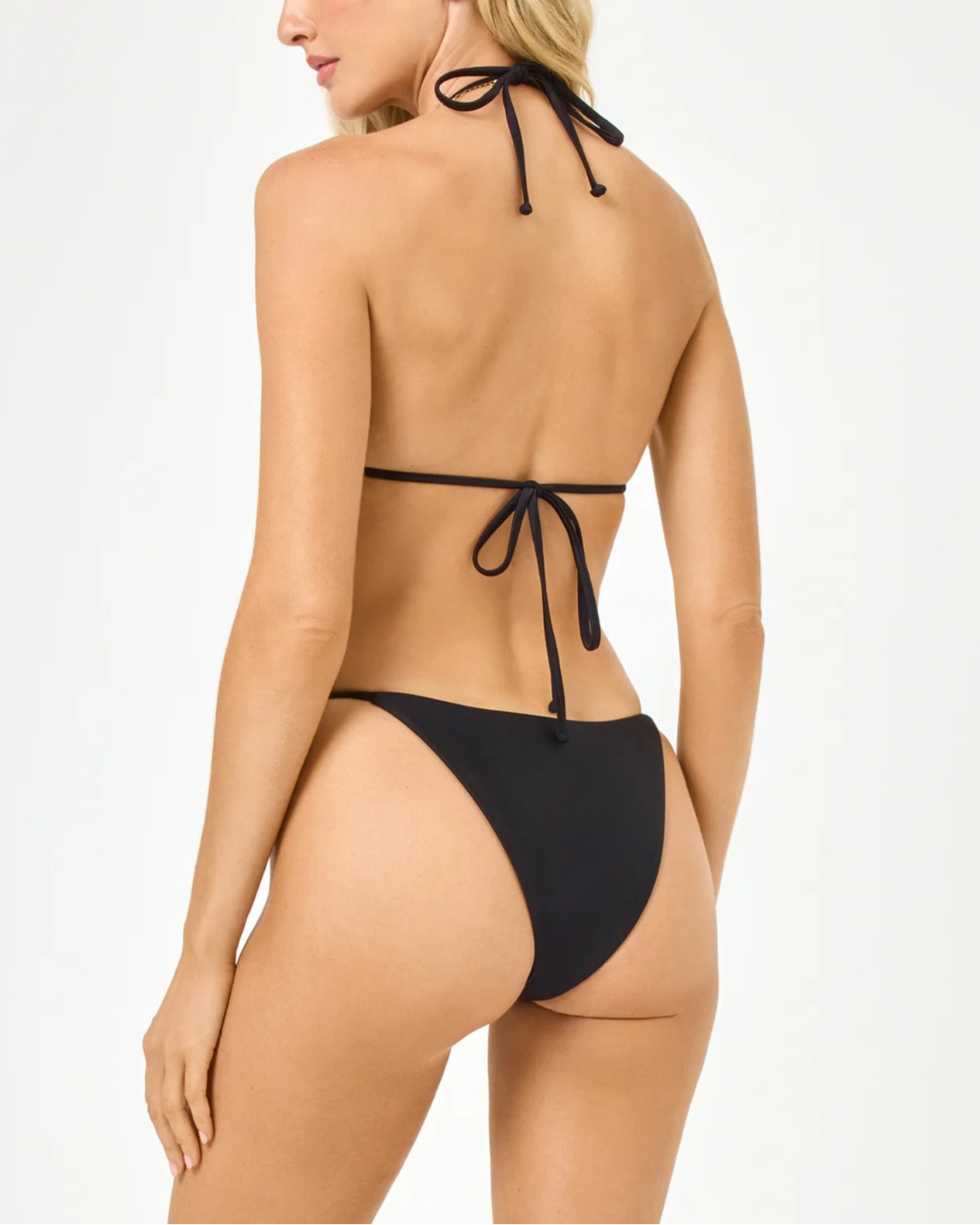 LSpace Rosette Sofia Bikini Top | Black/Cream