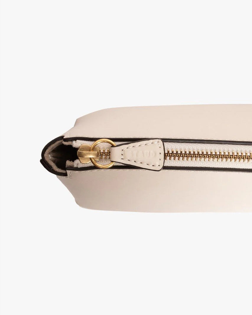 Staud Mini Shirley Leather Bag Cream