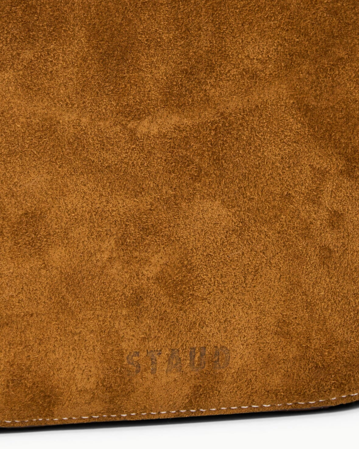 Staud Bella Saddle Bag | Tan Suede