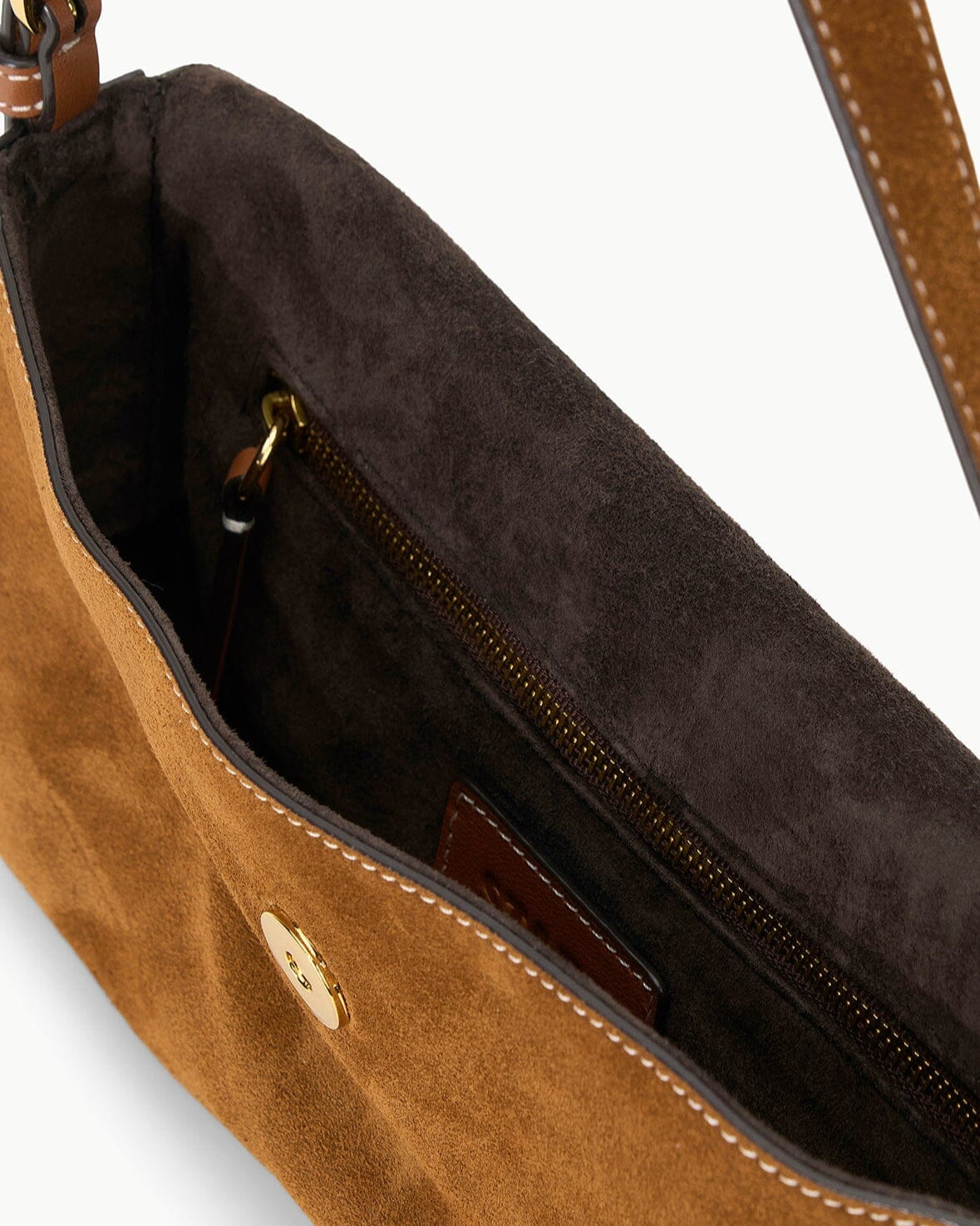 Staud Harlow Bag | Tan Suede