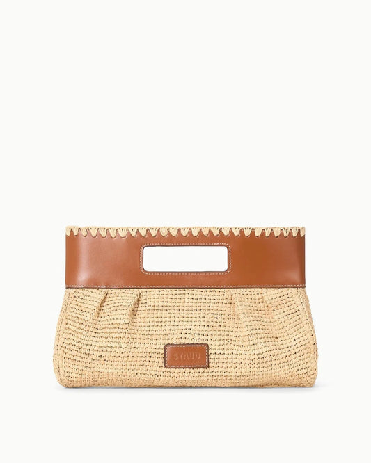 Staud Lena Clutch | Natural Tan