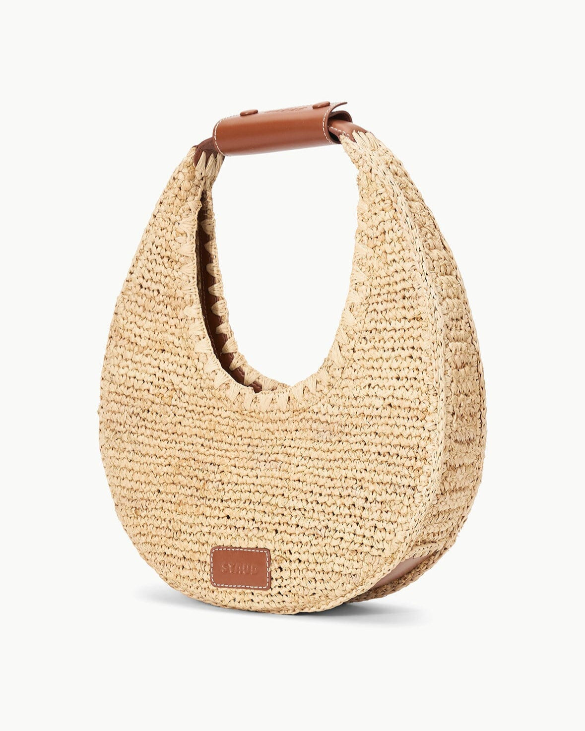 Staud Moon Raffia Bag | Natural Raffia