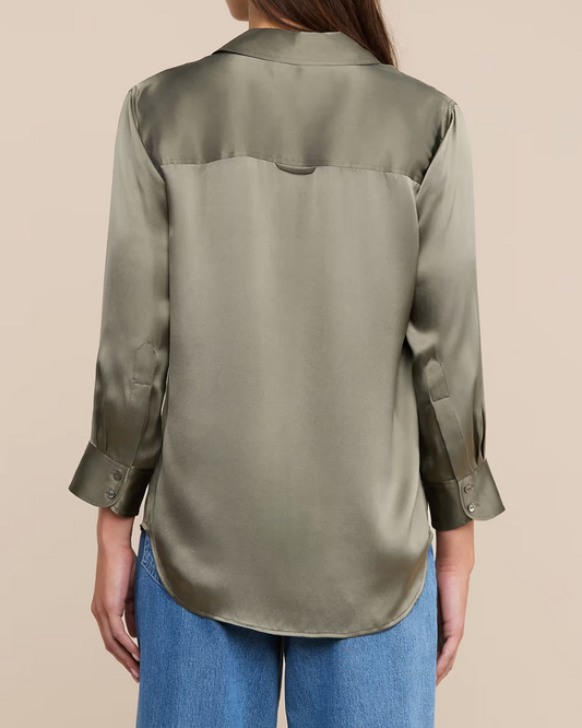 L'Agence Dani Blouse | Smokey Olive