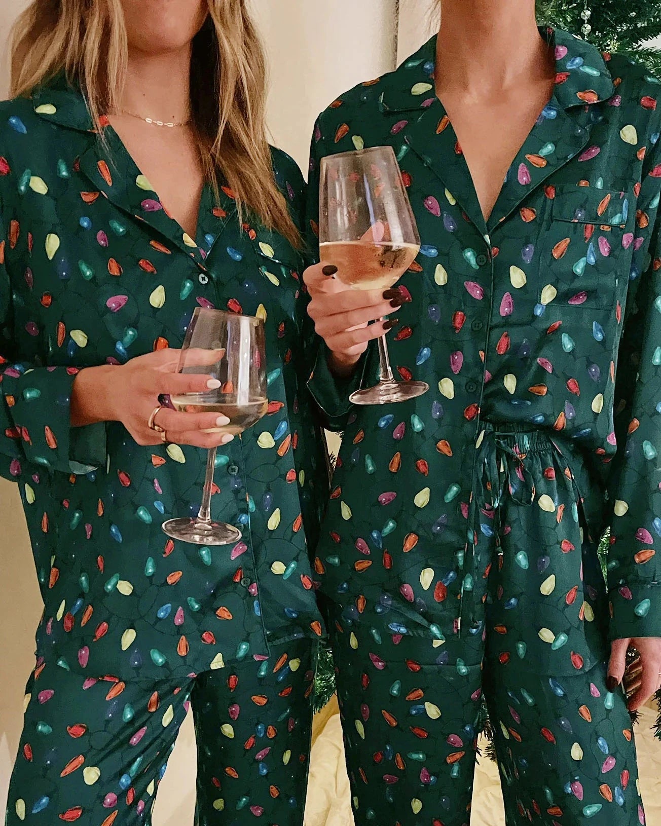 Mumu Classic PJ Set | Festive Lights Silky