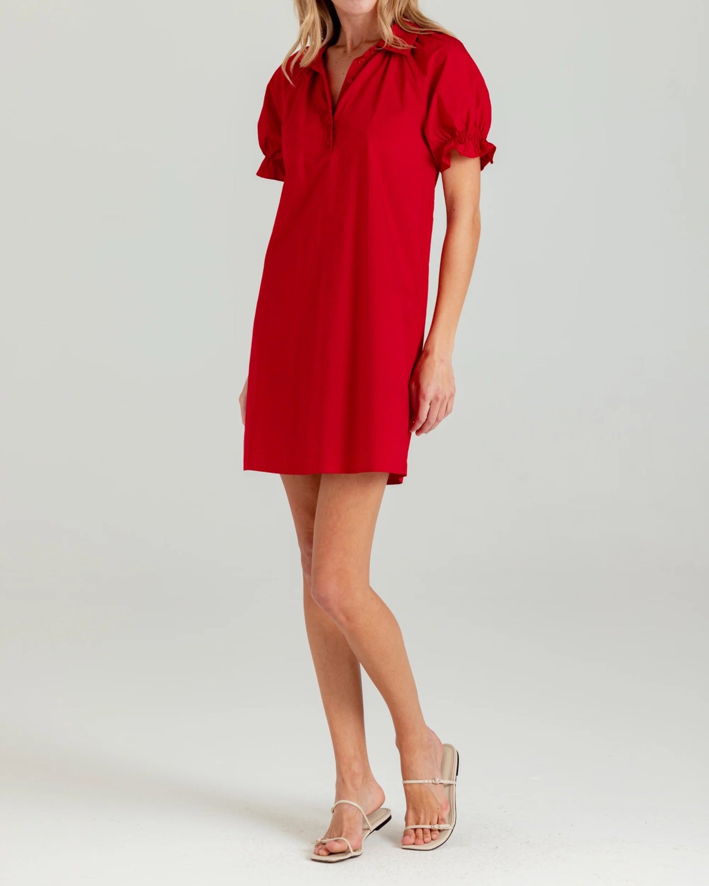Sundays Crew Dress | Montauk Red
