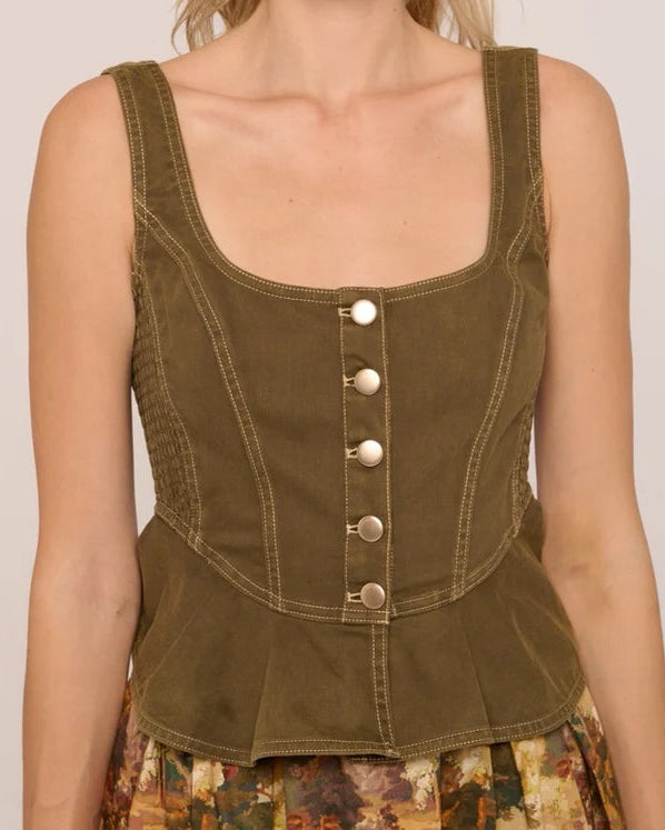 Love the Label Eva Top | Ivy Green
