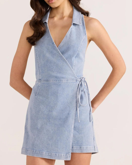 Mink Pink Oliver Denim Playsuit