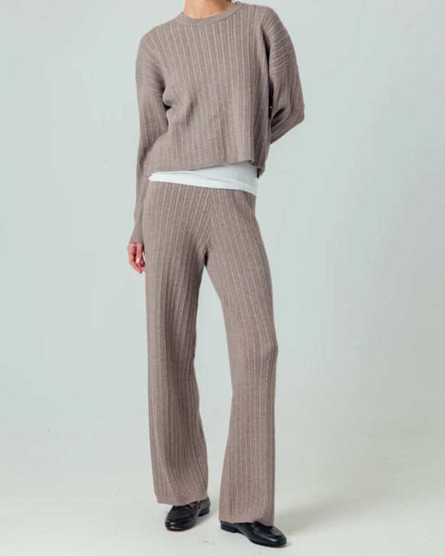 Sundays Vallis Sweater | Pointelle Latte