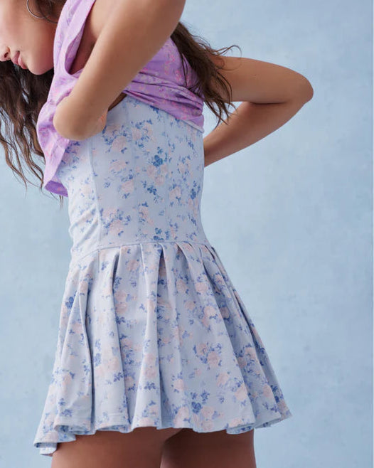Love Shack Fancy Hubert Floral Active Dress | Whisper Blue