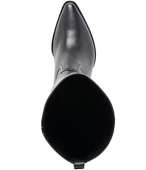 Dolce Vita Virona H2O Leather Tall Block Heel Boots | Black