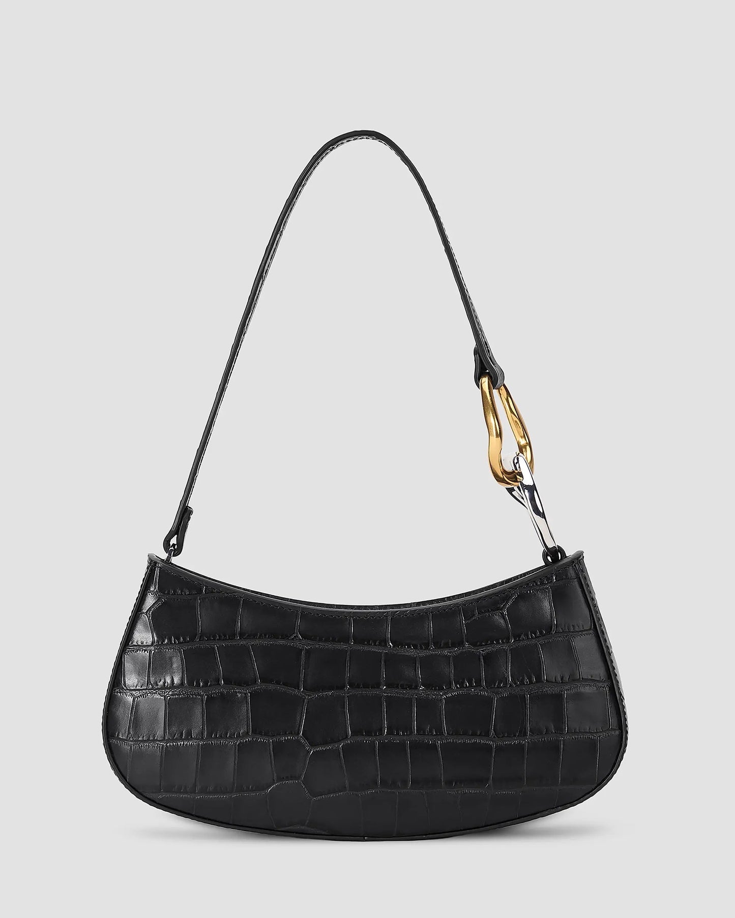 Staud Ollie Bag | Black Croco