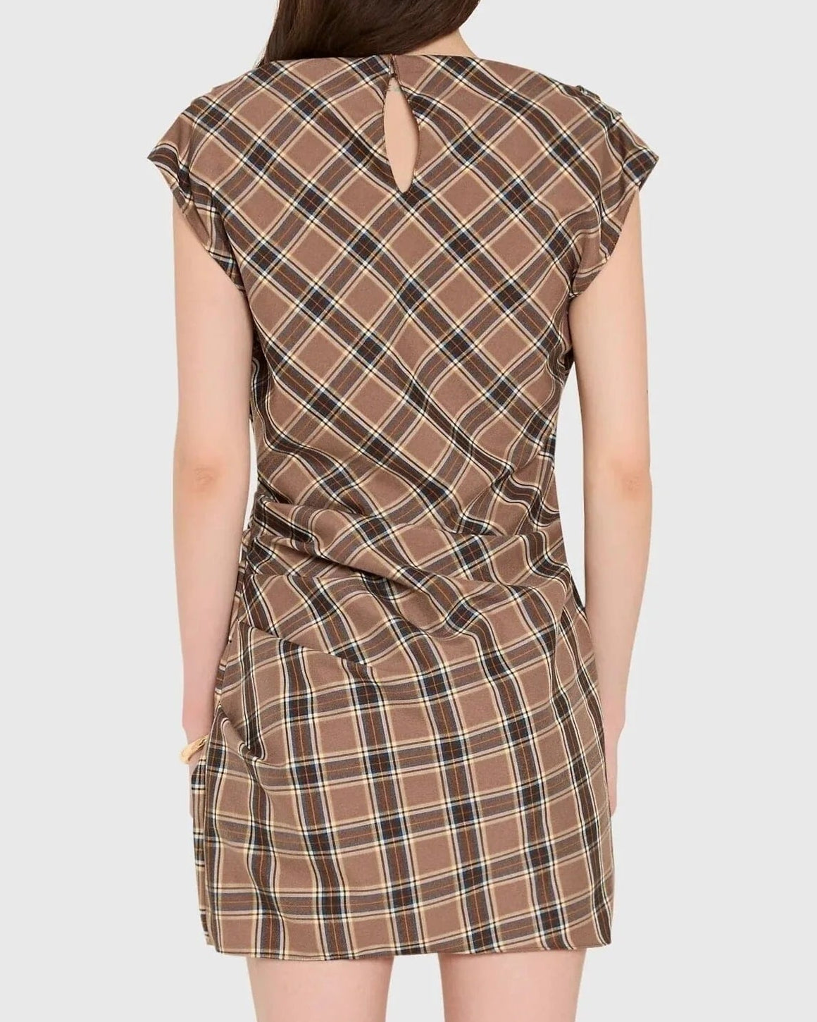 Amanda Uprichard Delancey Dress | Brown Combo