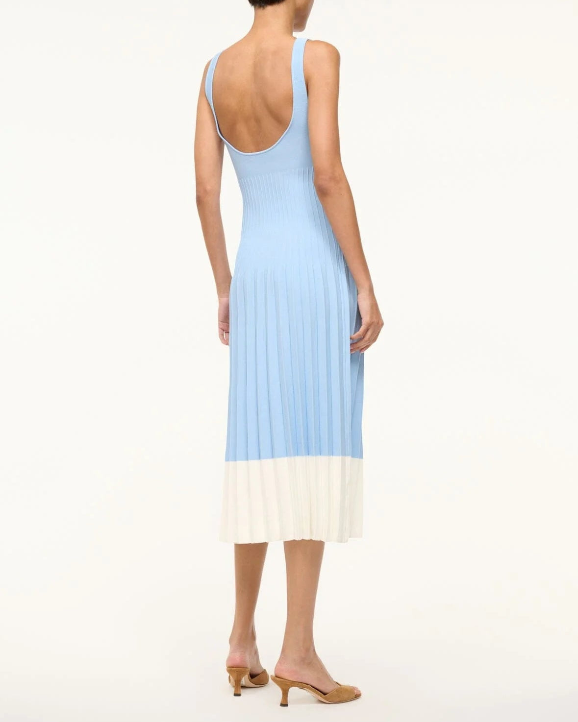 Staud Ellison Dress | Clear Blue White