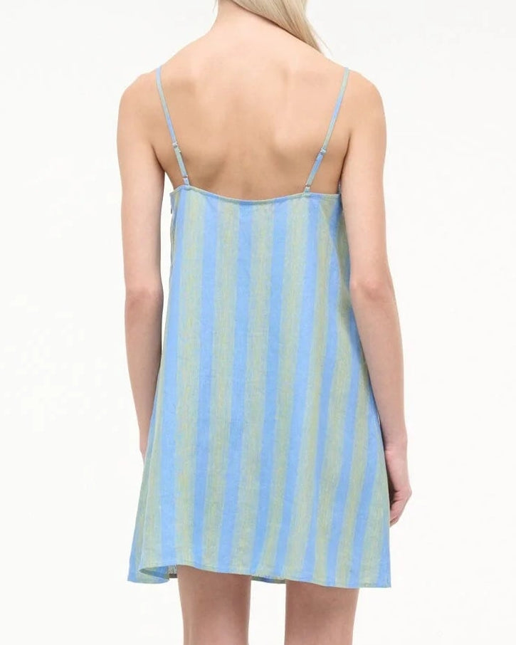 Staud Laura Linen Mini Dress | Seaport Stripe