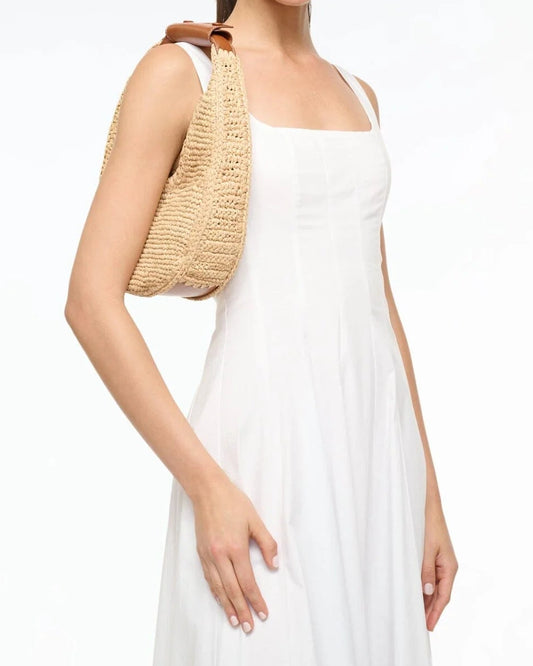 Staud Moon Raffia Bag | Natural Raffia