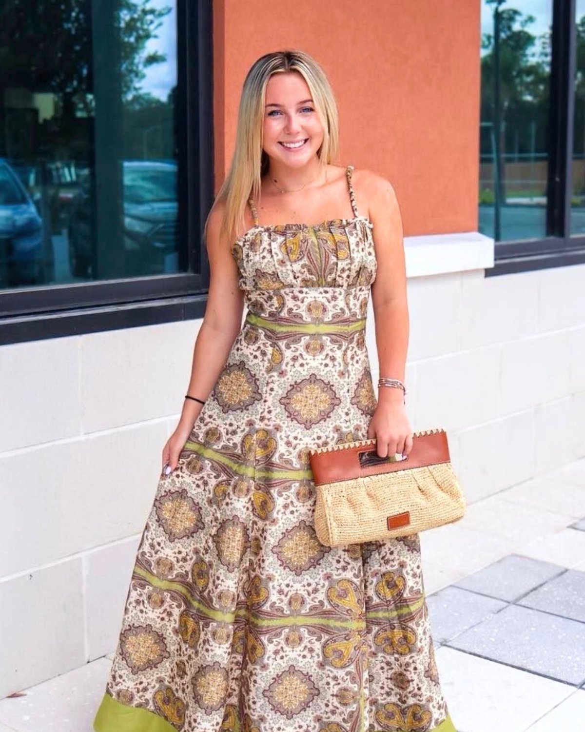 Love the Label Blaire Midi Dress | Kaleidoscope Scarf Print