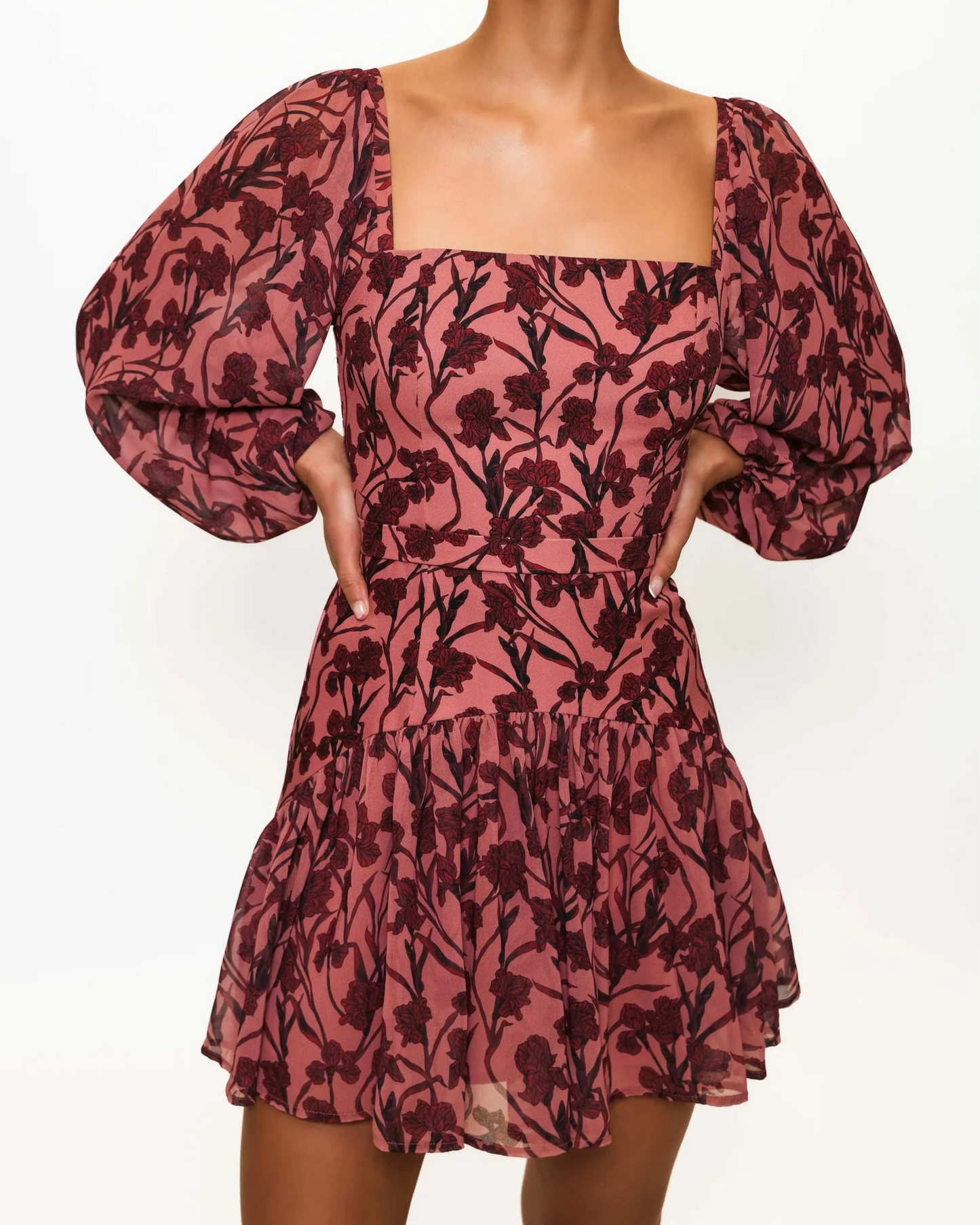 Hutch Dahlia Dress | Rosewater Vining Orchids