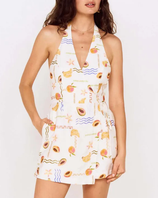 Mink Pink Carmen Halter Romper