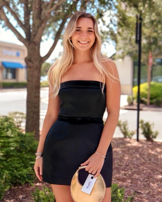 Amanda Uprichard Avalee Skort Romper | Black