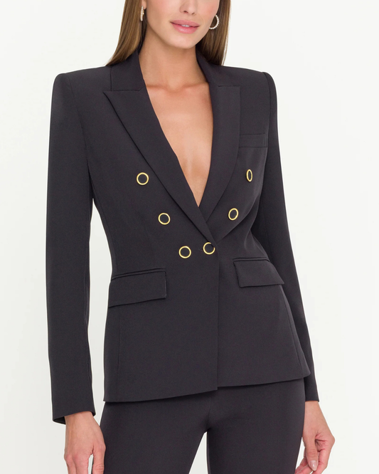 Generation Love Emilio Crepe Blazer | Black