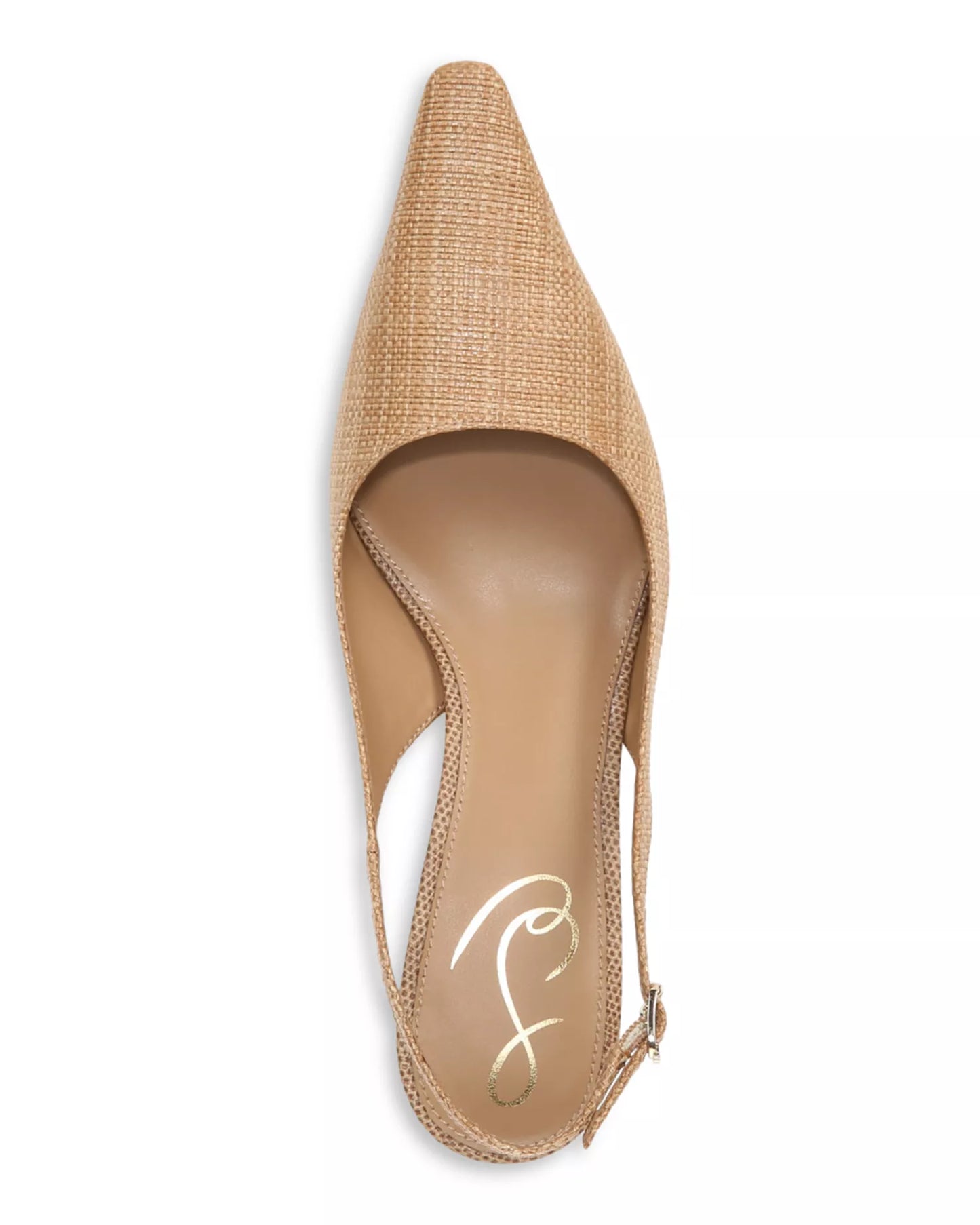 Sam Edelman Bianka Slingback Heels | Buff Tan Raffia