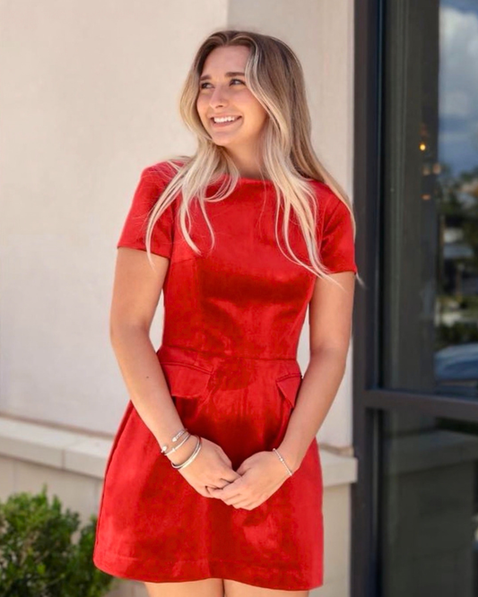 Amanda Uprichard Abigail Dress | Carnelian