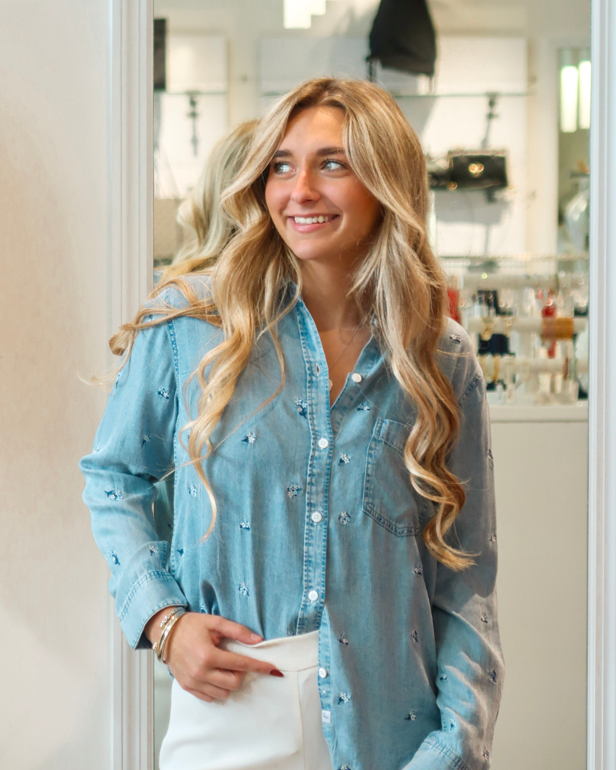 Rails Ingrid Shirt | Blue Blossoms