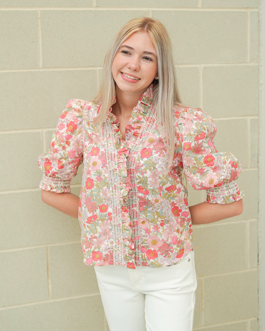 Love the Label Zuri Top | Clarabell Liberty Print