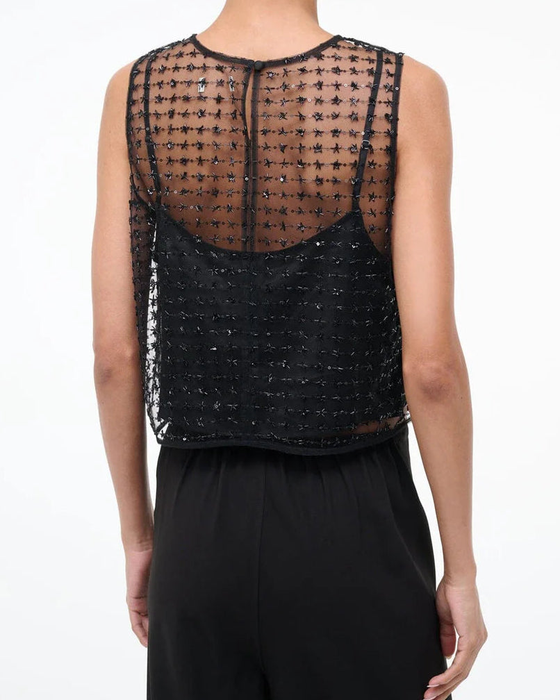 Staud Seraphina Top | Stardust Onyx