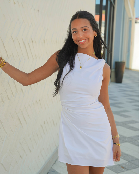 Staud Callie Mini Dress | White