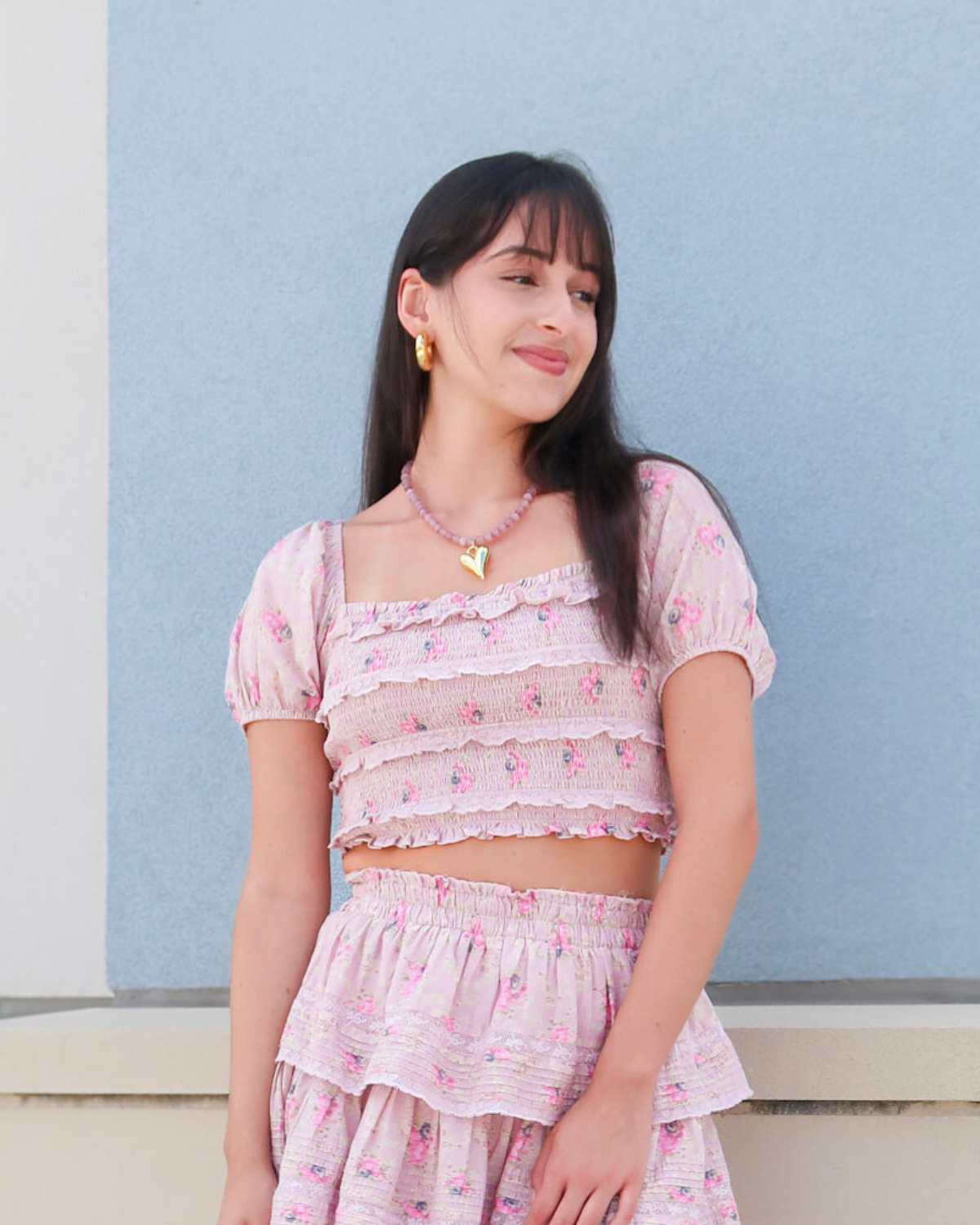 Love Shack Fancy Pypia Top | Vintage Plum