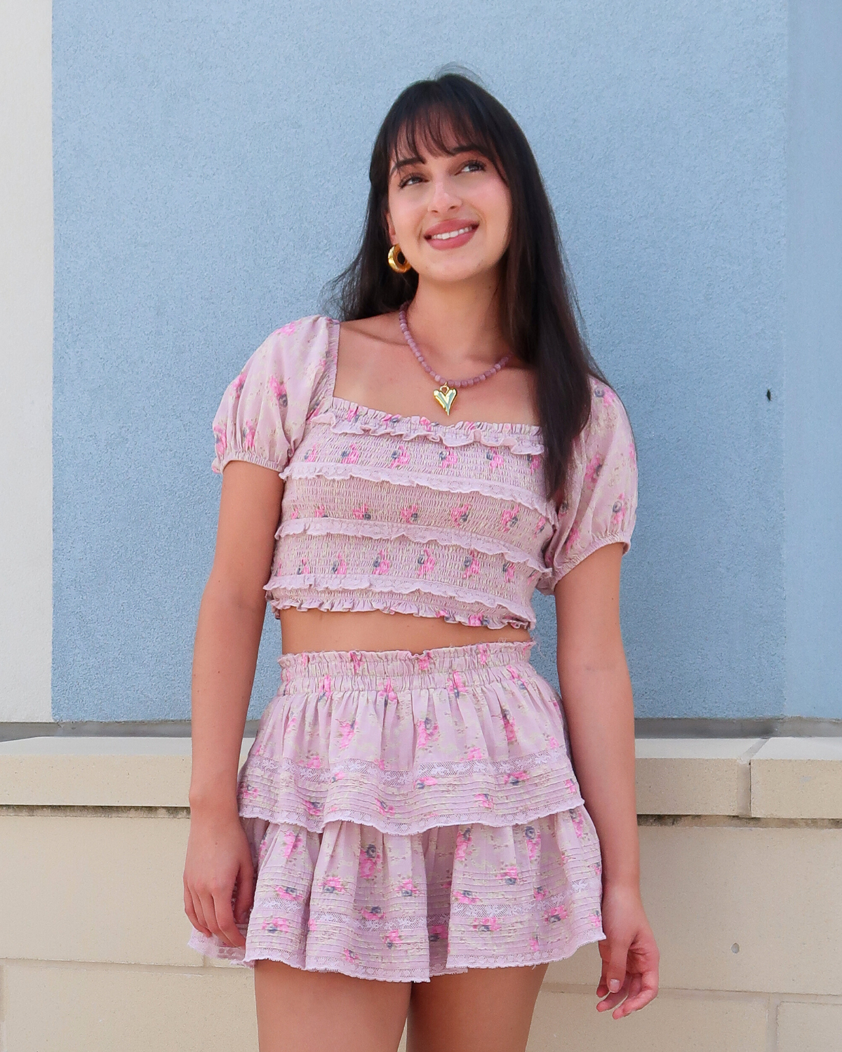 Love Shack Fancy Ruffle Mini Skirt