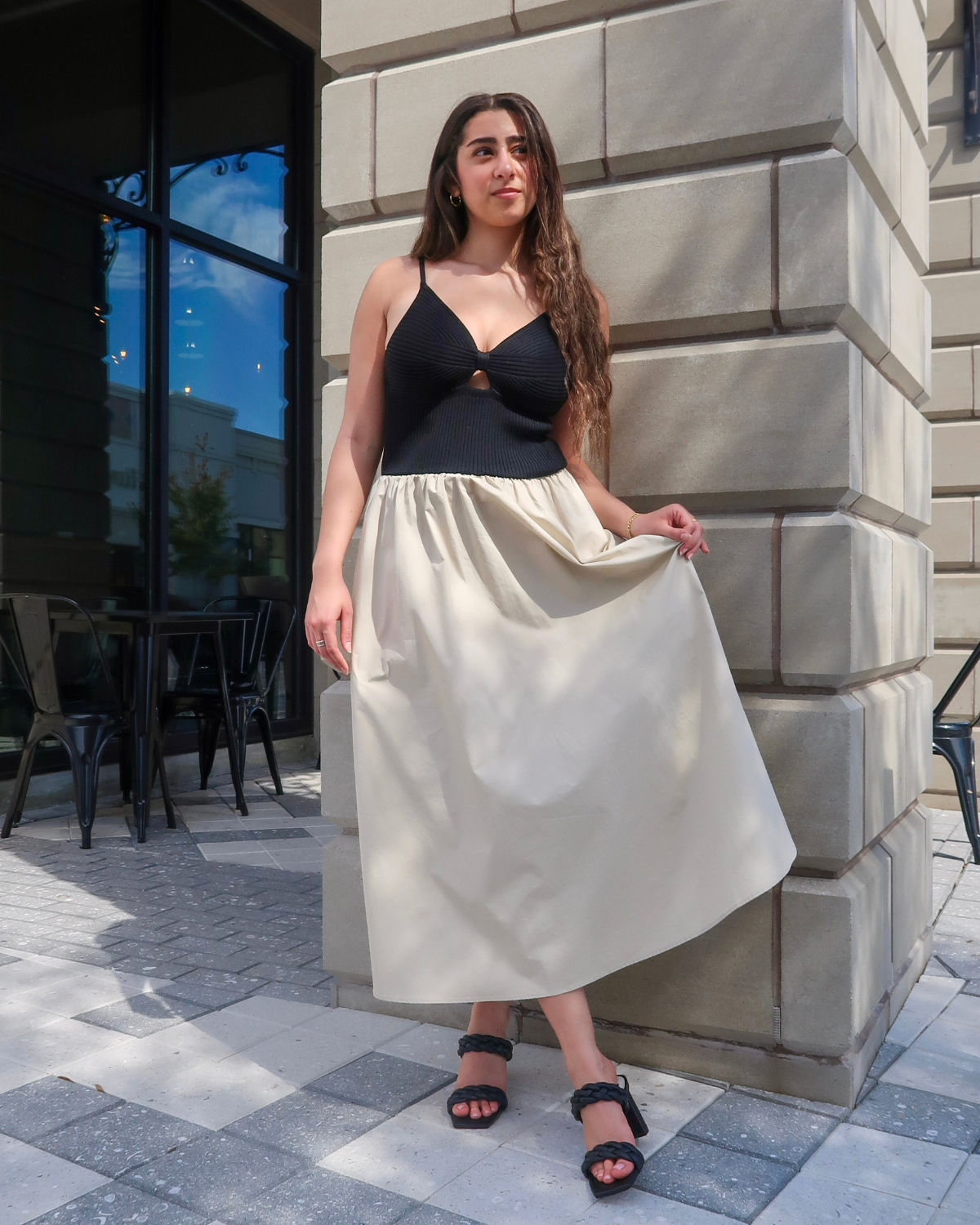 Lucy Paris Dress | Black + Tan