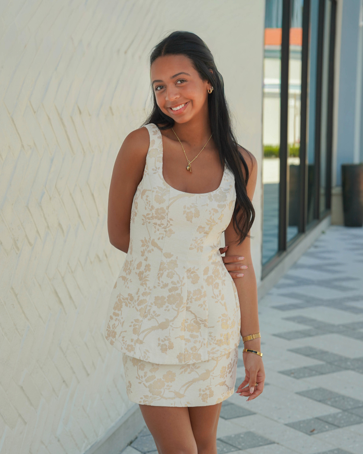 Amanda Uprichard Empire Dress | Cecile Jacquard