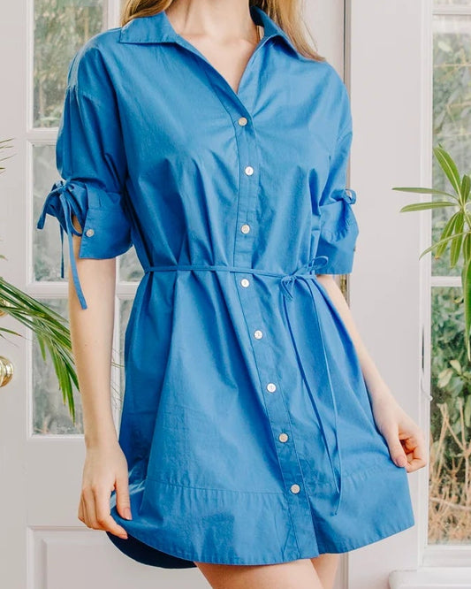 Love the Label Shannon Mini Dress | Palace Blue