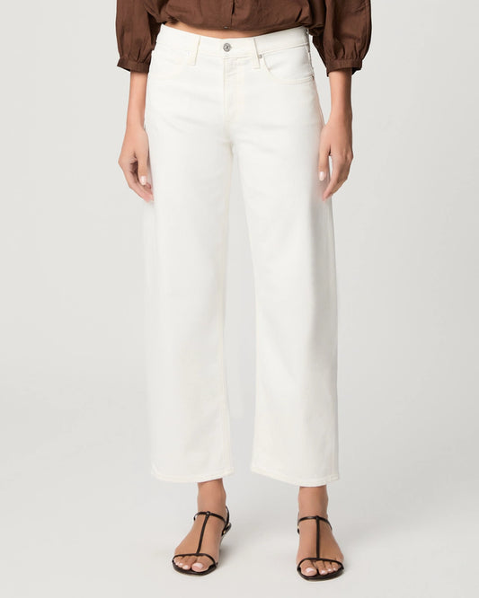 Paige Rylann Ankle Straight Leg Jean | Tonal Ecru