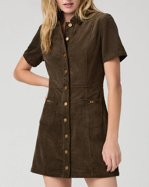 Paige Clementine Dress | Fern Corduroy
