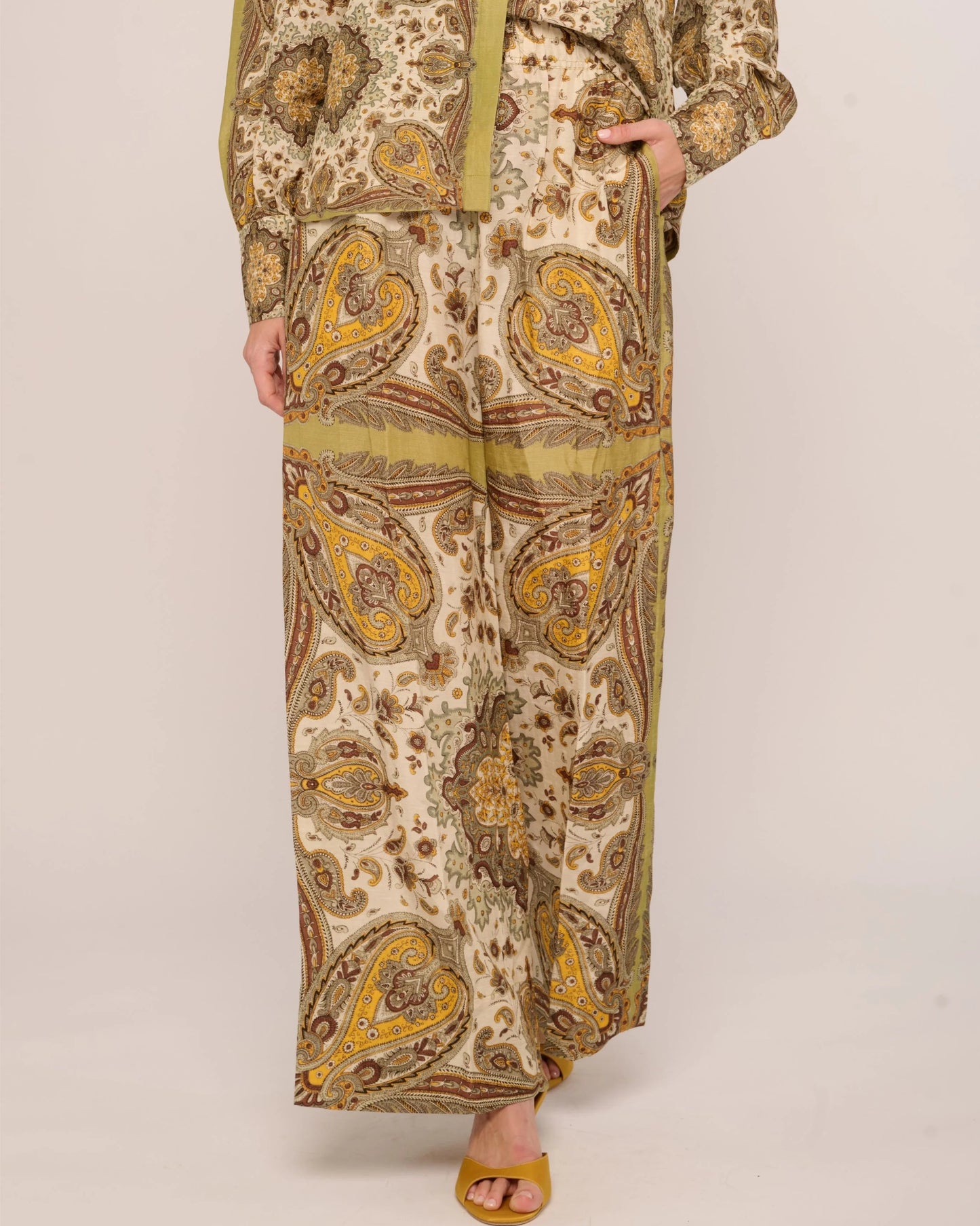 Love the Label Jocelyn Pant | Kaleidoscope Scarf Print