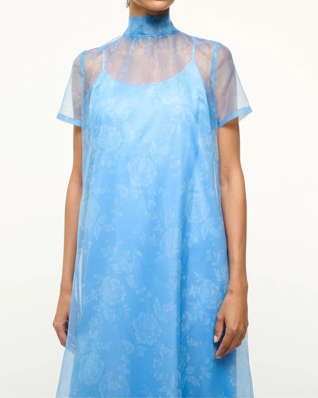 Staud Calluna Dress Blue Rose