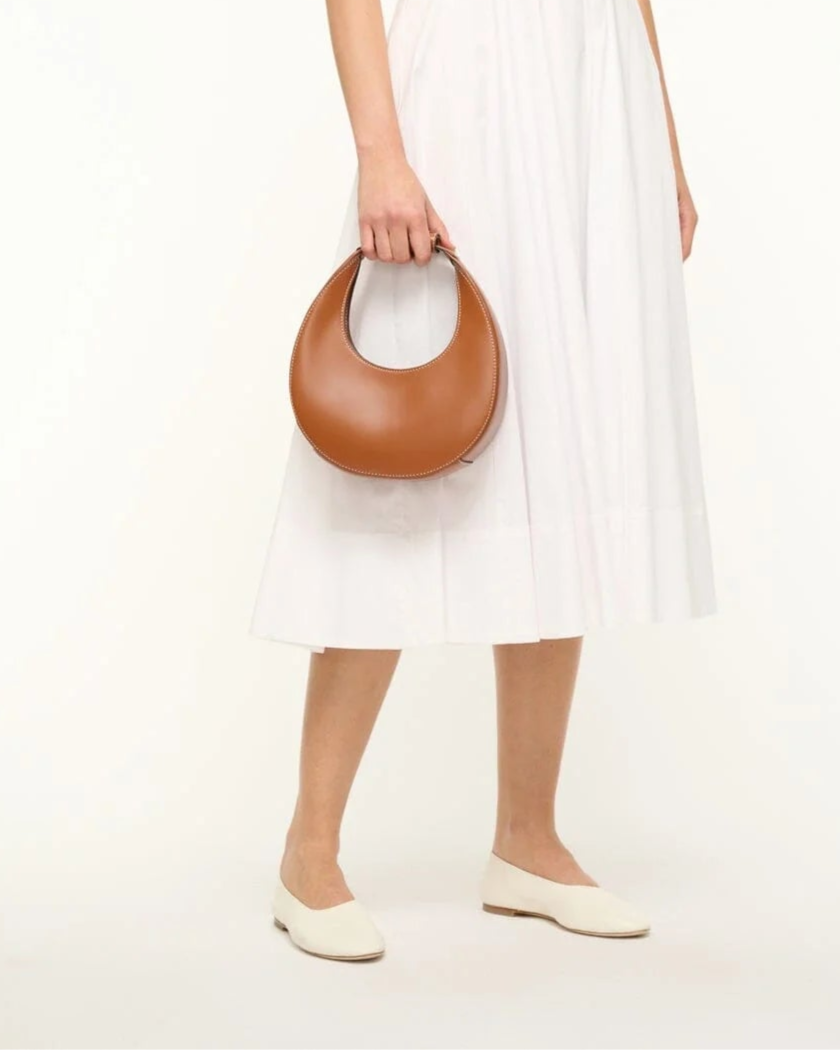 Staud Mini Moon Bag | Tan