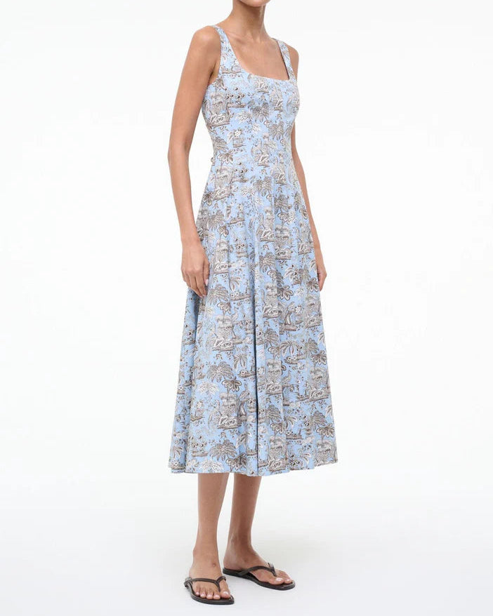 Staud Wells Dress | Sky Toile