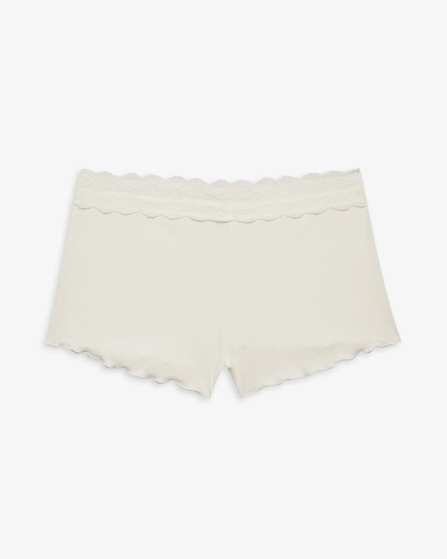 For Love & Lemons Eisley Ribbed Knit Shorts