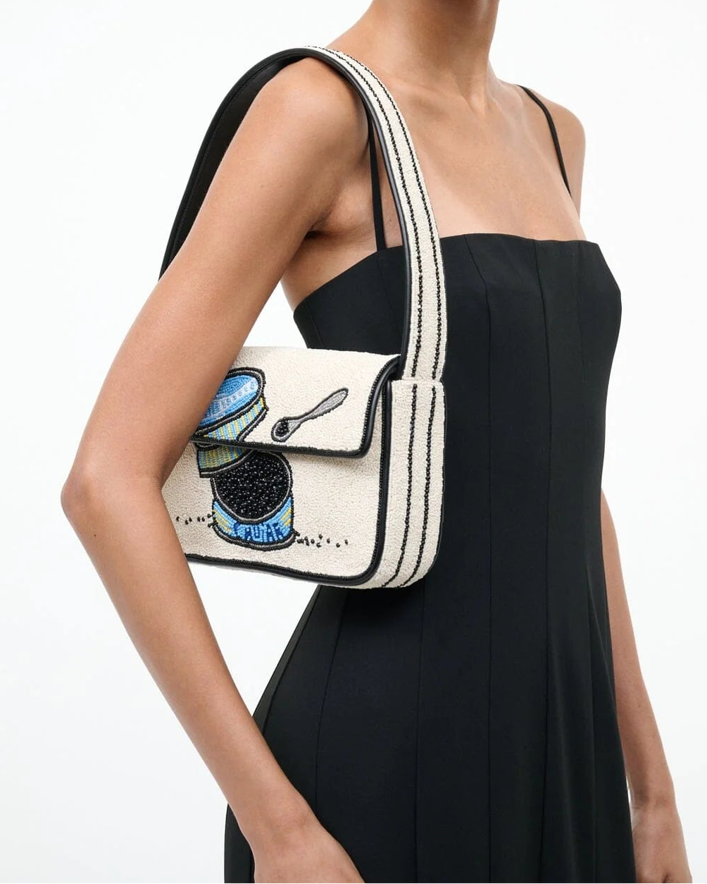 Staud Tommy Beaded Bag | Caviar Dreams