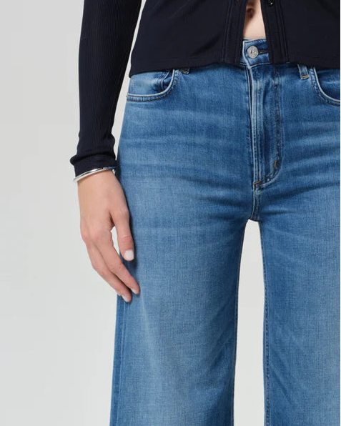 Citizens of Humanity Lyra Wide Leg Crop Raw Hem | Verve
