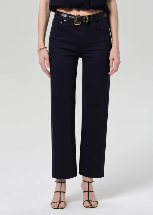 Citizens of Humanity Palma Straight Clean Hem Jeans | Navy