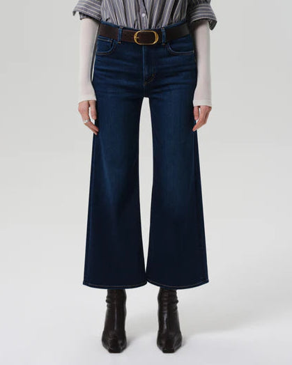 Citizens of Humanity Lyra Wide Leg Crop Clean Hem | Dakota