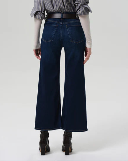 Citizens of Humanity Lyra Wide Leg Crop Clean Hem | Dakota